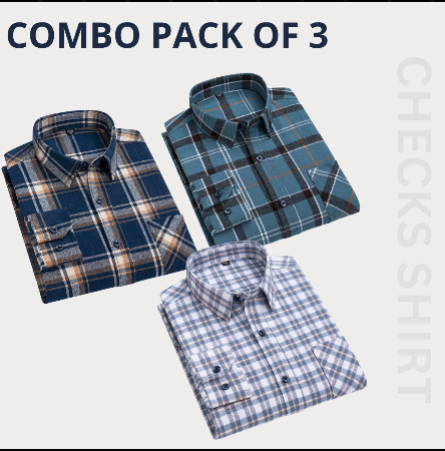 Premium Imported 100% High Quality Check Shirt | Full/Half Sleeve | With Pocket (FS-115)