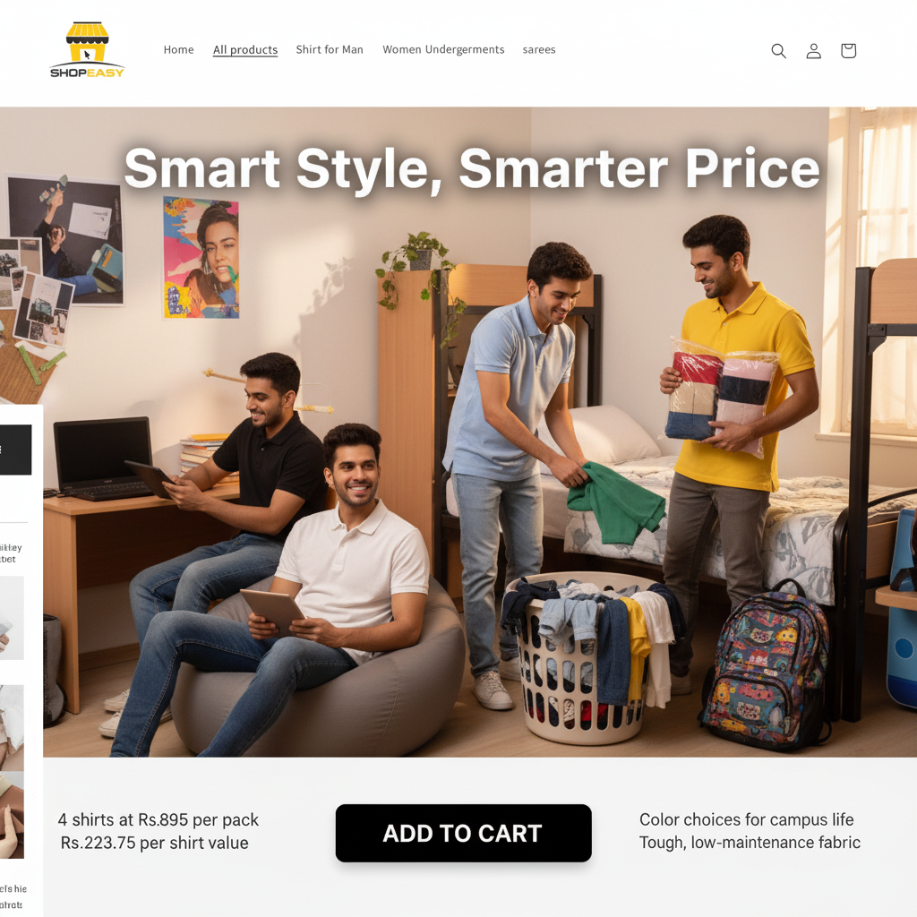 4 Polo T-Shirt Set – Trendy Campus Look Essentials