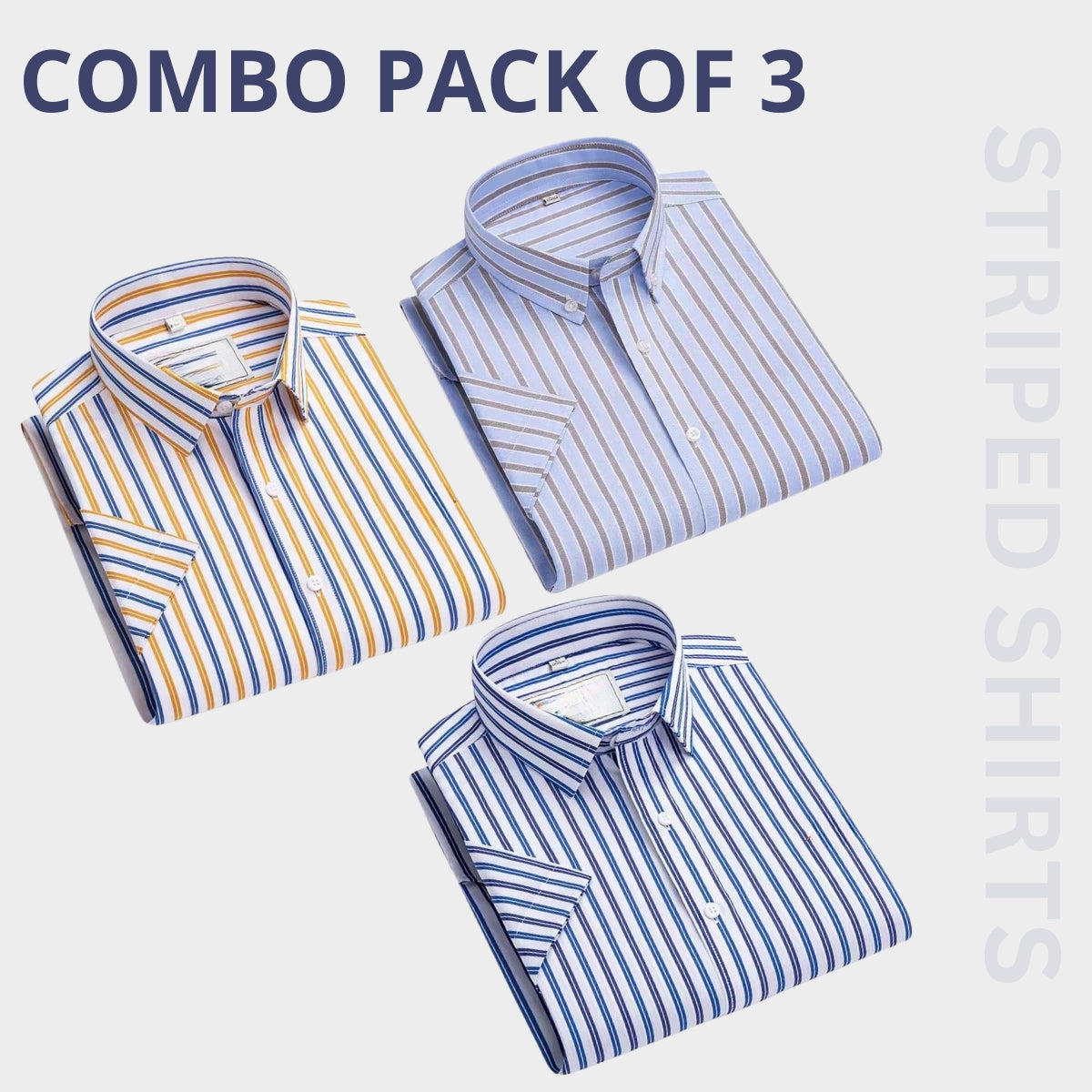 Men's Premium Check Shirt High Quality Combo Pack of 3