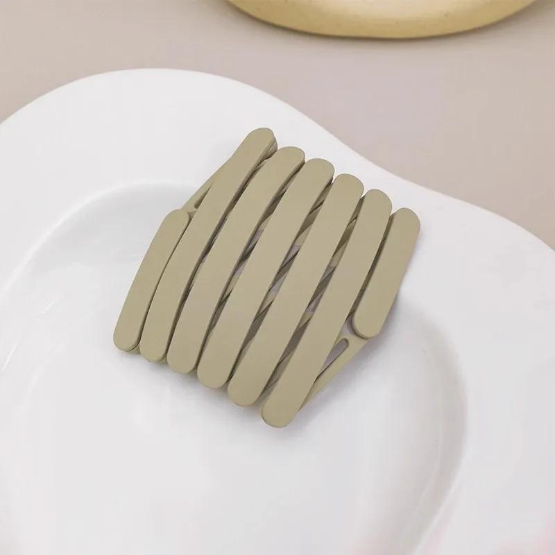 1 Pc Compact & Portable Retractable Hairband - Solid Color, Foldable Design for Travel & Everyday Use