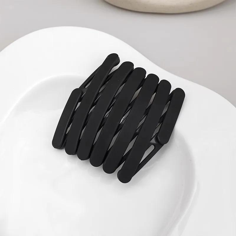 1 Pc Compact & Portable Retractable Hairband - Solid Color, Foldable Design for Travel & Everyday Use