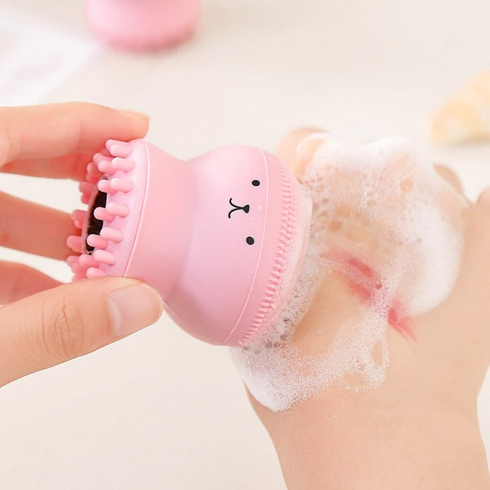 Octopus Face Wash Silicone Brush Scrubber (Random)