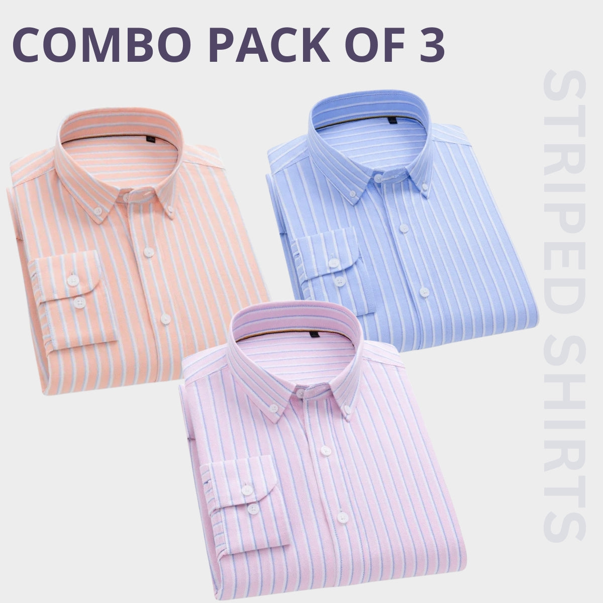 Men's Premium Check Shirt High Quality Combo Pack of 3