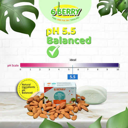 3 Pcs 6Berry Brand Baby & Kids Soap 75G (Random Fragrances)