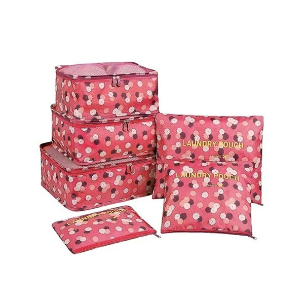 6pcs Travel Storage Bag - Printed