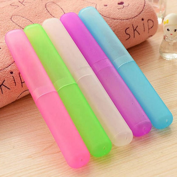 1 Pc Plastic Toothbrush Cover, Anti Bacterial Toothbrush Case Box, Portable Toothbrush Container For Travel