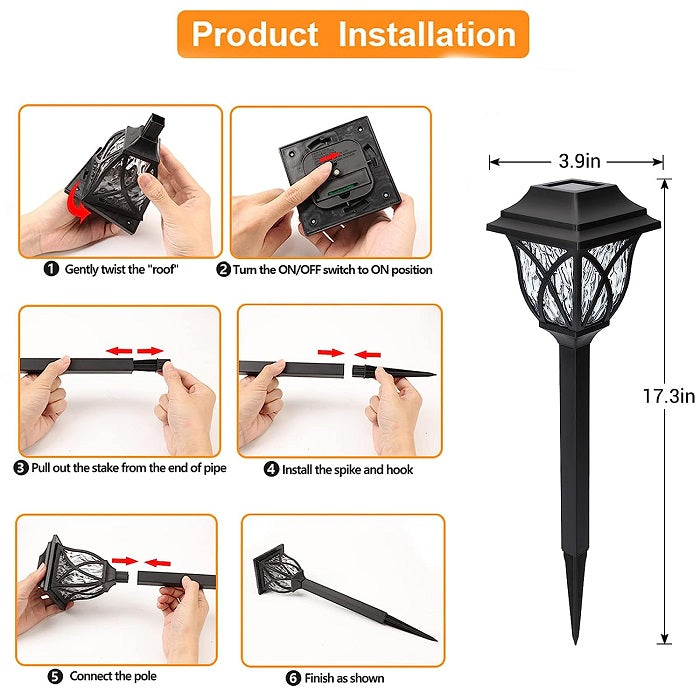 Solar Pathway Lights - 1 Pc