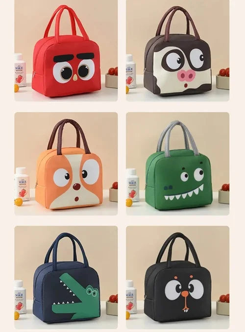 Random Print Thermal Insulated Lunch Bag