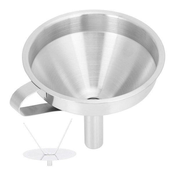 15cm Stainless Steel Oil Funnel With Filter