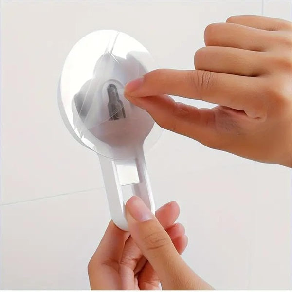 Wall Mounted Toothbrush Holder With Sticker, Toothbrush Holders for Bathroom, Plastic Wall Mounted Self Adhesive, Toothbrush Holder for Toothbrushes, Toothpaste, Shaver, Razor & Brush Holder