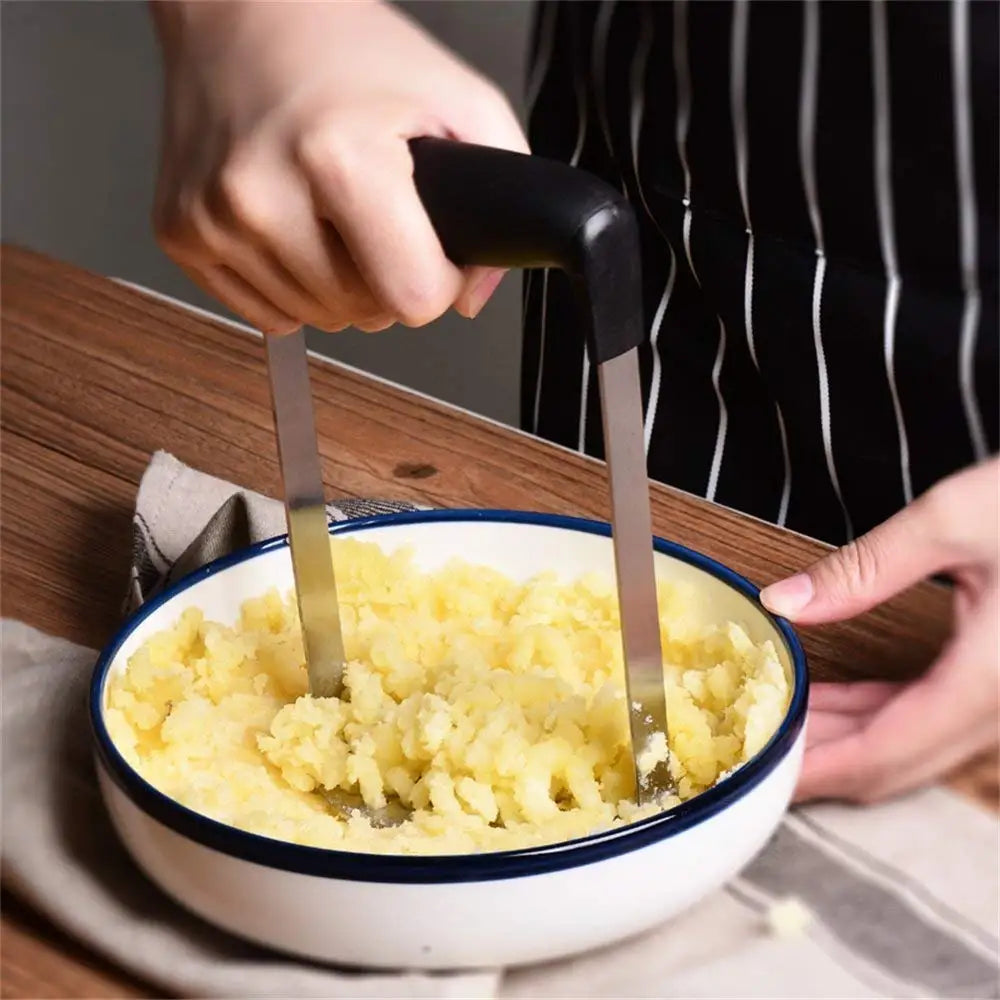 1 PC Potato Masher Stainless Steel Smooth Mashed Potatoes Sweet Potato Making Tools Fruit Vegetable Kitchen Tools