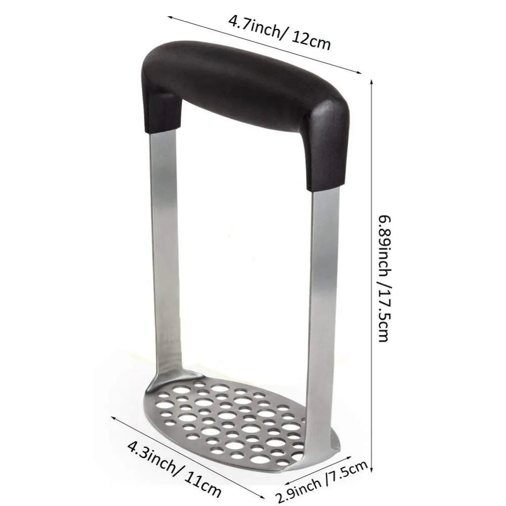 1 PC Potato Masher Stainless Steel Smooth Mashed Potatoes Sweet Potato Making Tools Fruit Vegetable Kitchen Tools