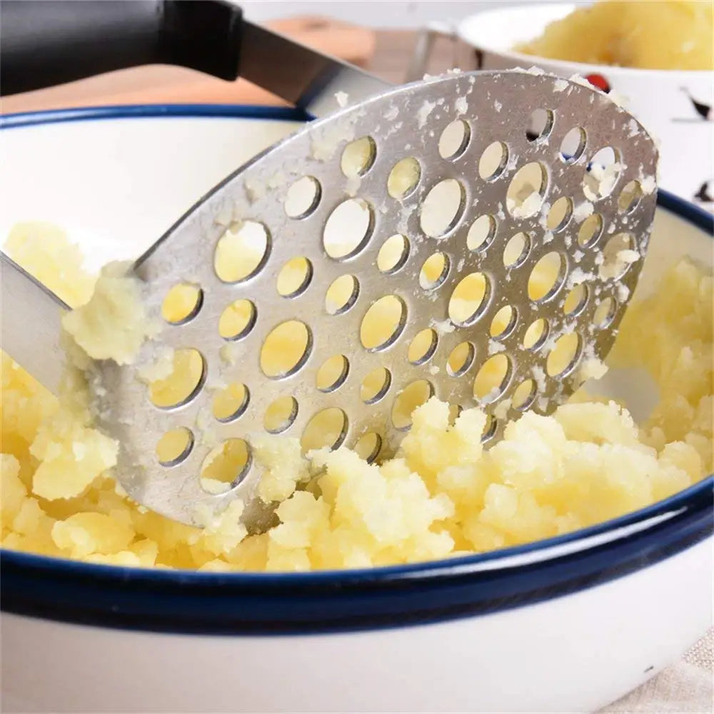 1 PC Potato Masher Stainless Steel Smooth Mashed Potatoes Sweet Potato Making Tools Fruit Vegetable Kitchen Tools