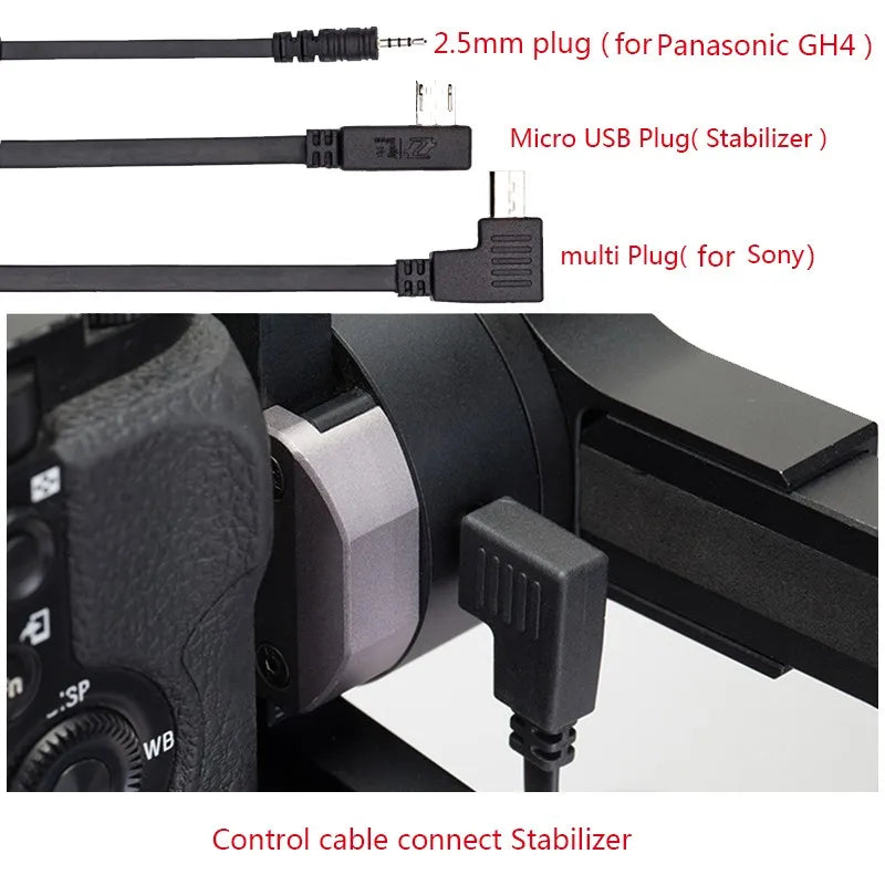 Zhiyun Camera Control Cable Mini USB to Mini USB Cable ZW-Mini-002 for Canon 5D2/5D3 Camera Accesorios