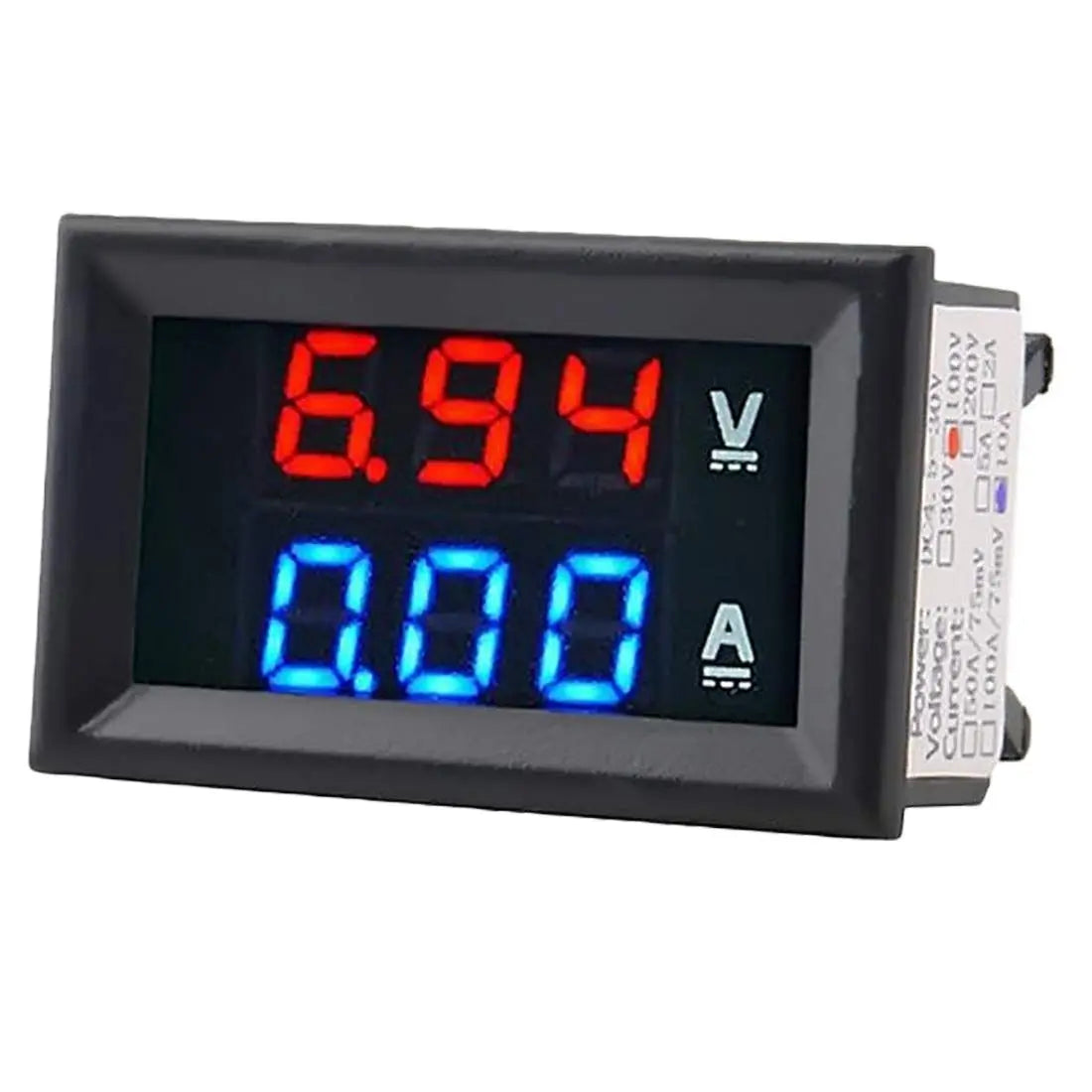 High Quality DC 100V 10A Voltmeter Ammeter Blue + Red LED Amp Dual Digital Volt Meter Gauge
