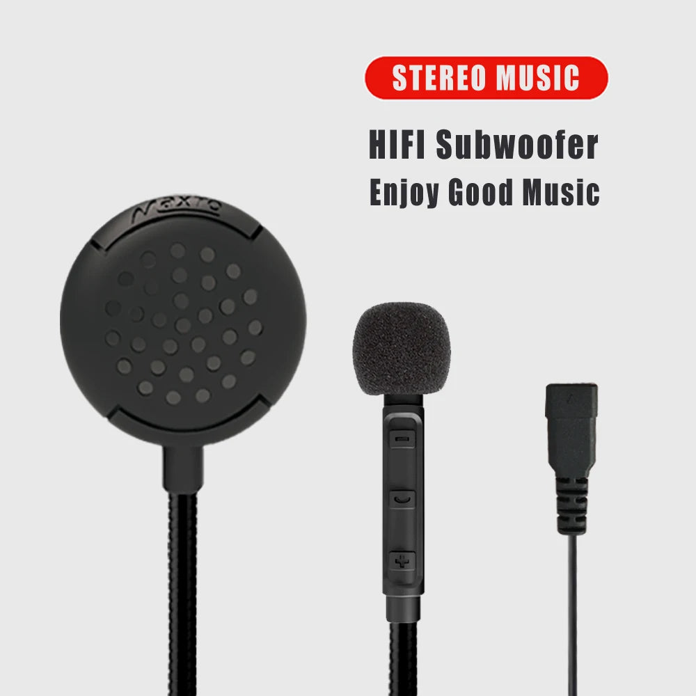 Wireless Maxto M1 Helmet Headset Motorcycle Bluetooth Earphone Riders Headphone Connected with 2 Mobile Phones