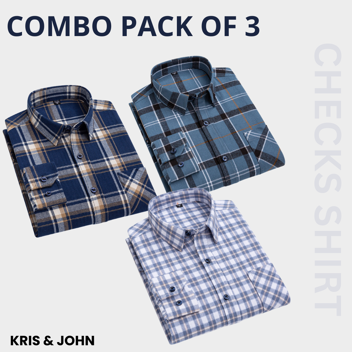Premium Imported 100% High Quality Check Shirt | Full/Half Sleeve | With Pocket (FS-115)