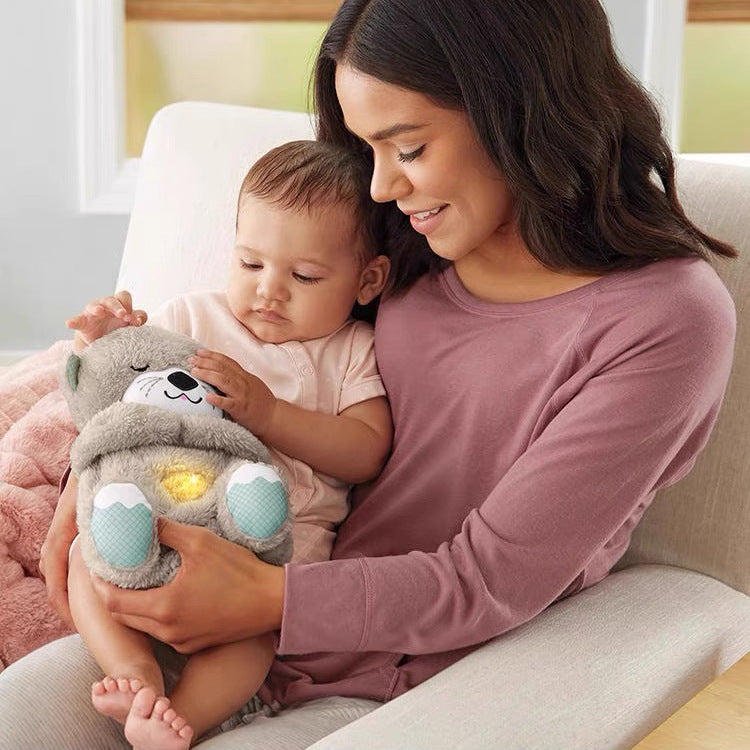 Soft Breathing Teddy with Music, Lights & Breathing Motion