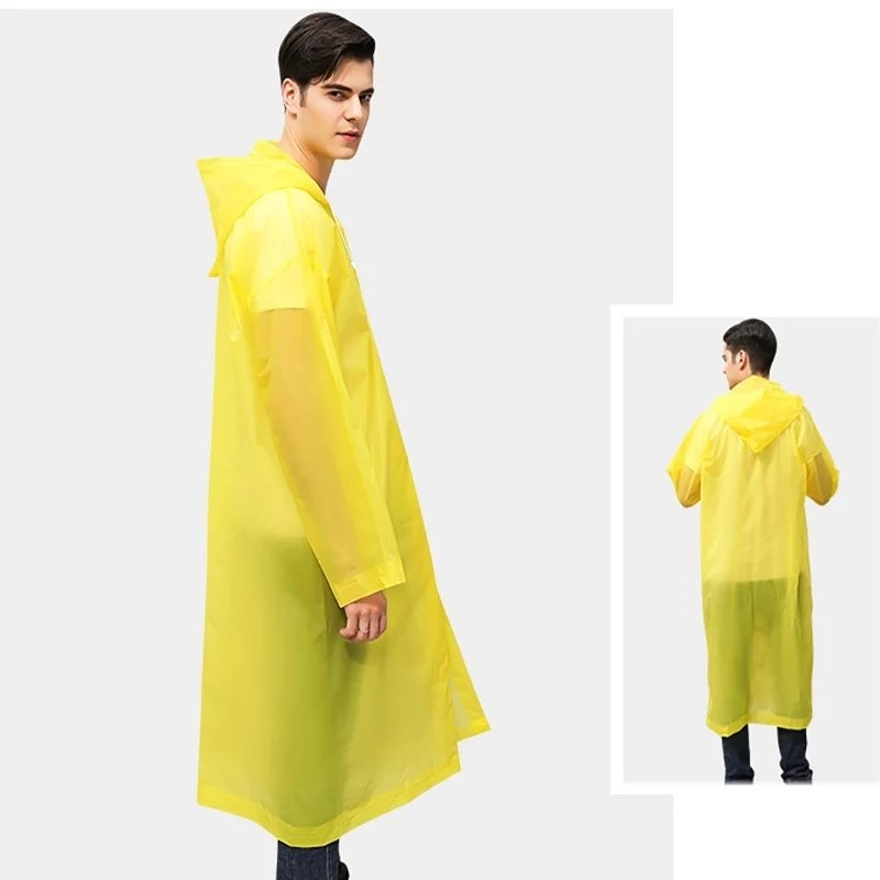 Waterproof Hooded Raincoat - Men & Women (Random Color)