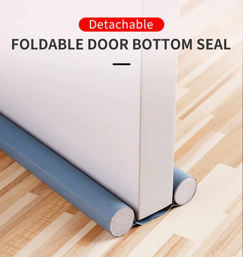 Door Stopper Bottom Strip, Bottom Sealing Strip, Twin Draft Stopper, Gap Filler, Door dust Stopper, Bottom Sealing, Sound Proof, Reduce Noise, Insects Protector, Door Guard (Random Colors)