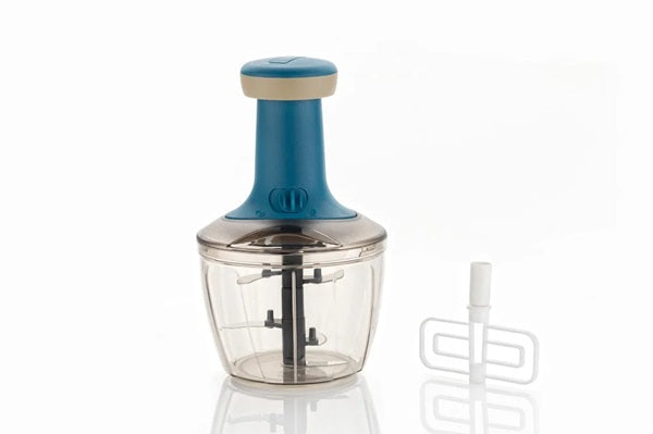 Anjani 1000ml Super Fast Vegetable Chopper (Heavy Quality), Manual Hand Press Chopper With Super Sharp Blades for Fine Chopping Vegetables