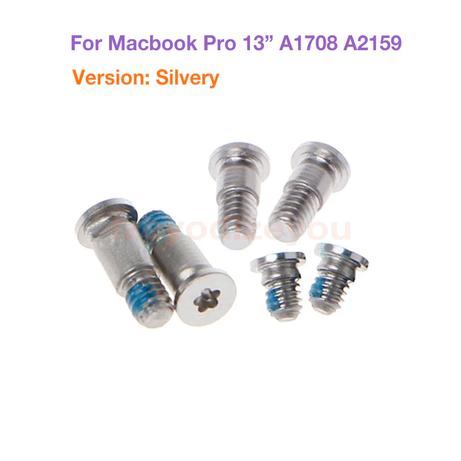NEW Bottom Screws For Apple MacBook Pro A1706 A1989 A1707 A1990 A1708 A2159 Bottom Case Cover Notebook Retina Screws Set 6PCS