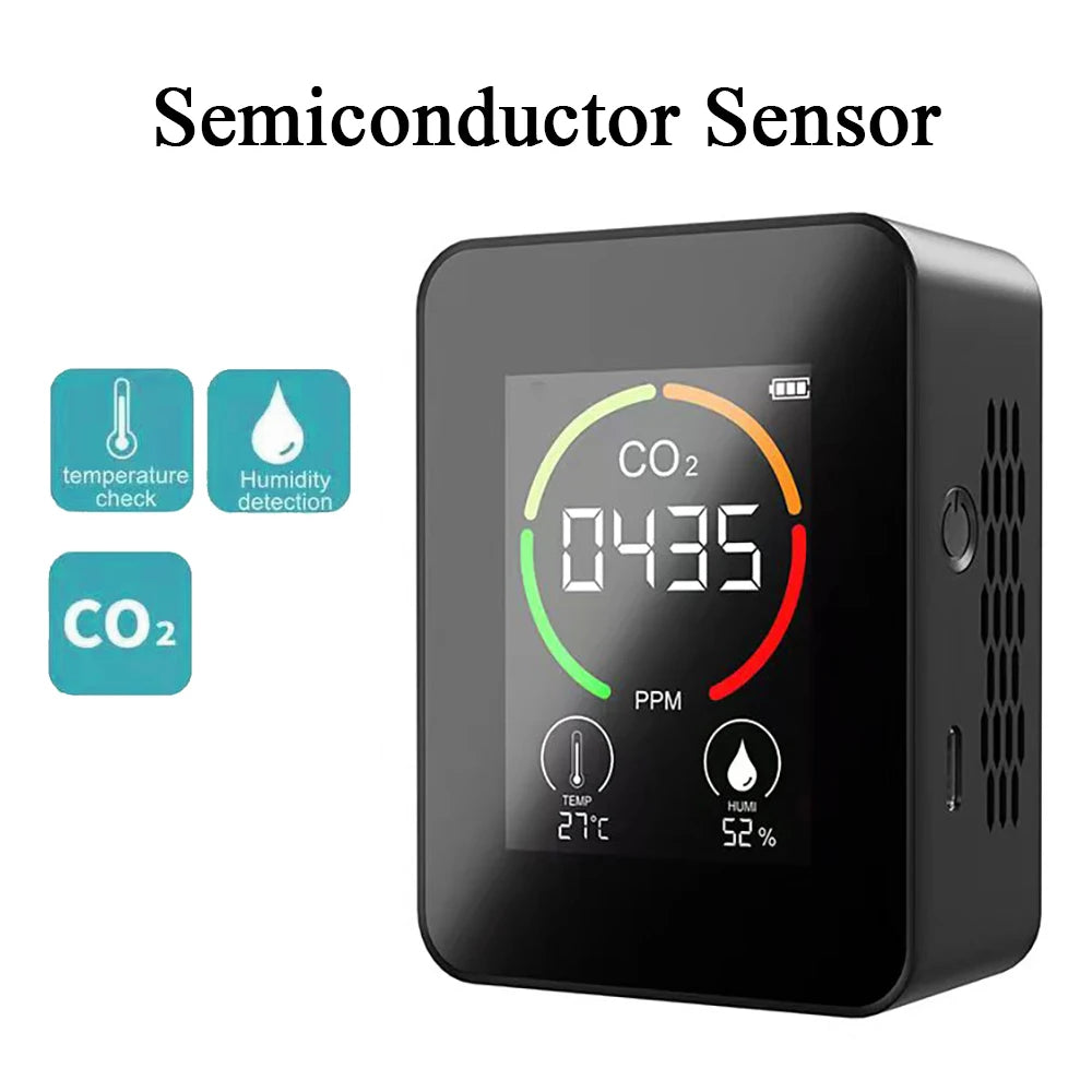 Air Monitor CO2 Carbon Dioxide Detector 3 in 1 Greenhouse Warehouse Quality Temperature Humidity Fast Measurement