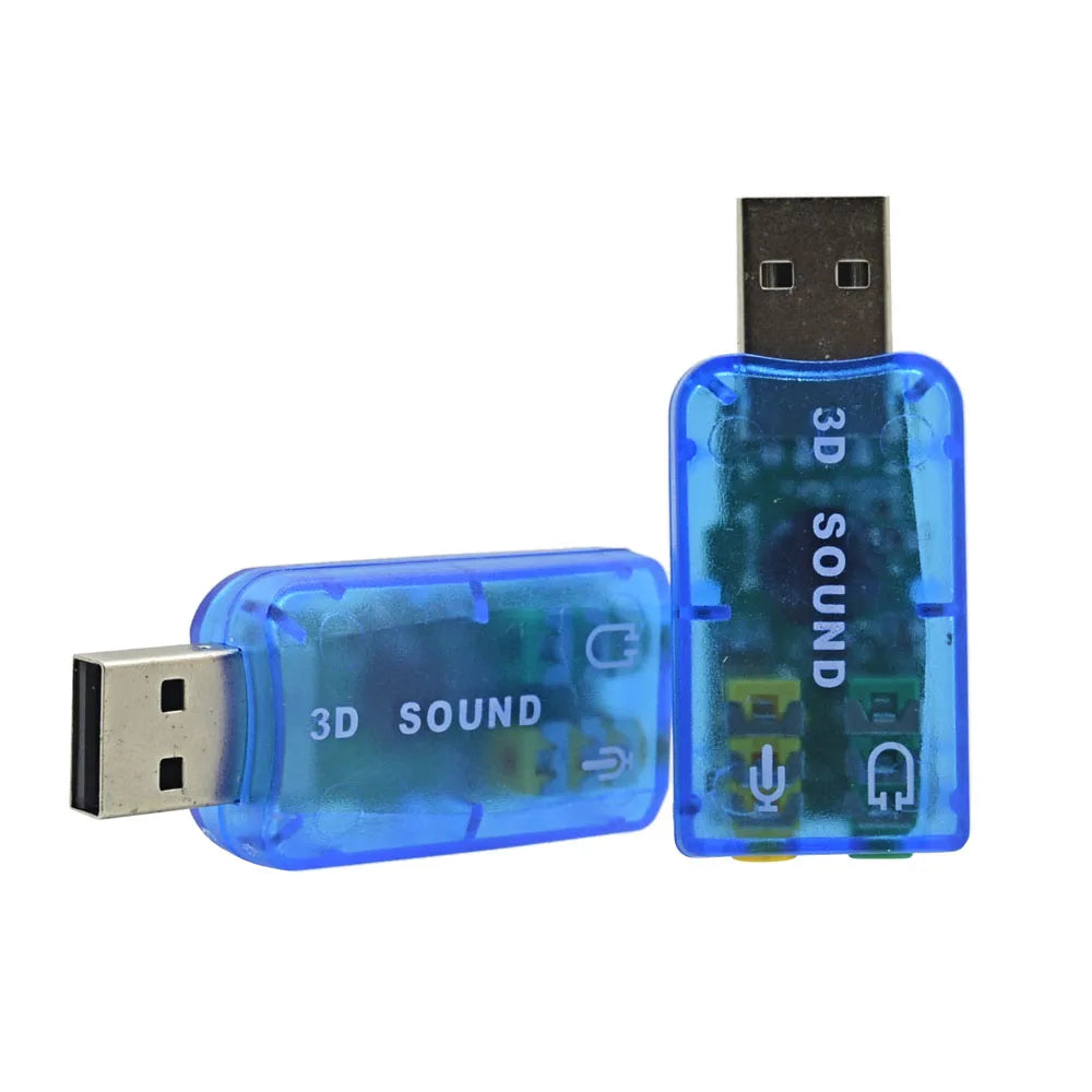 TISHRIC USB Sound Card 5.1 Channel Virtual Spdif CD Audio Card Adapter Microphone Earphone Interface For Mac/Window/Compter