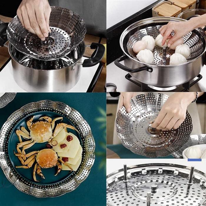 SS Folding Steamer Basket