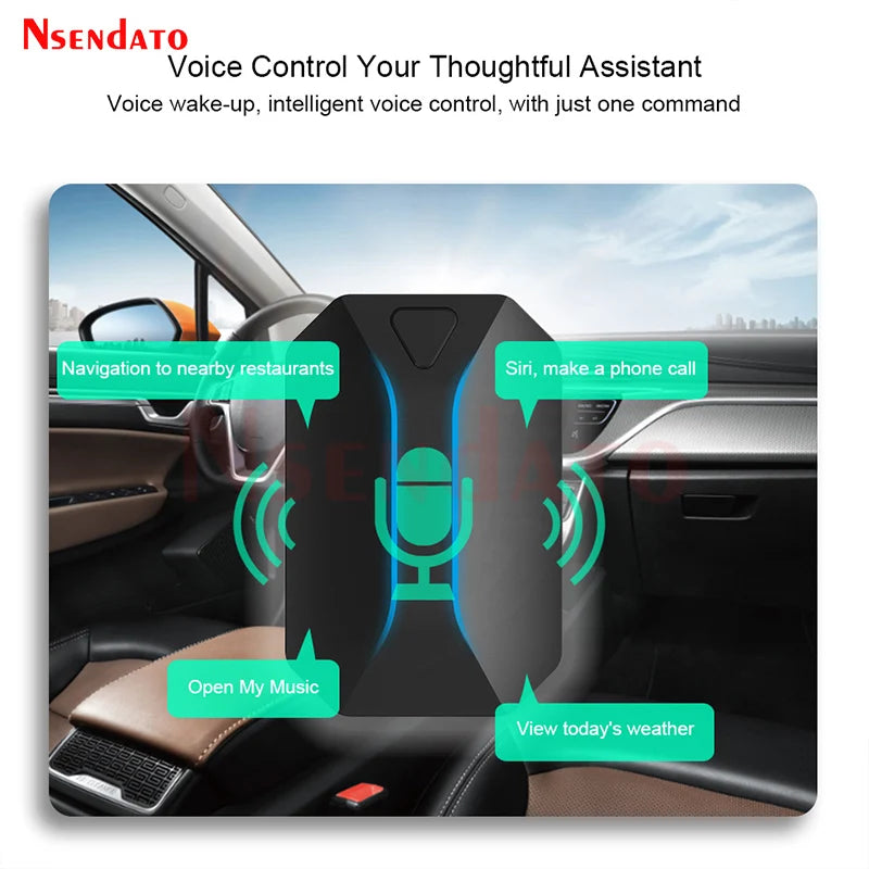 Wired to Wireless Carplay adapter For iPhone Car Stereo With Type C Plug and Play WiFi Bluetooth-Compatible 5.3 Receiver Adapter