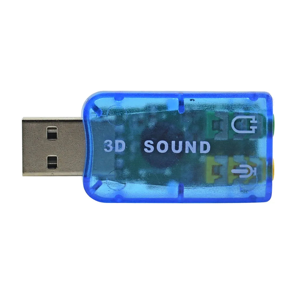 TISHRIC USB Sound Card 5.1 Channel Virtual Spdif CD Audio Card Adapter Microphone Earphone Interface For Mac/Window/Compter