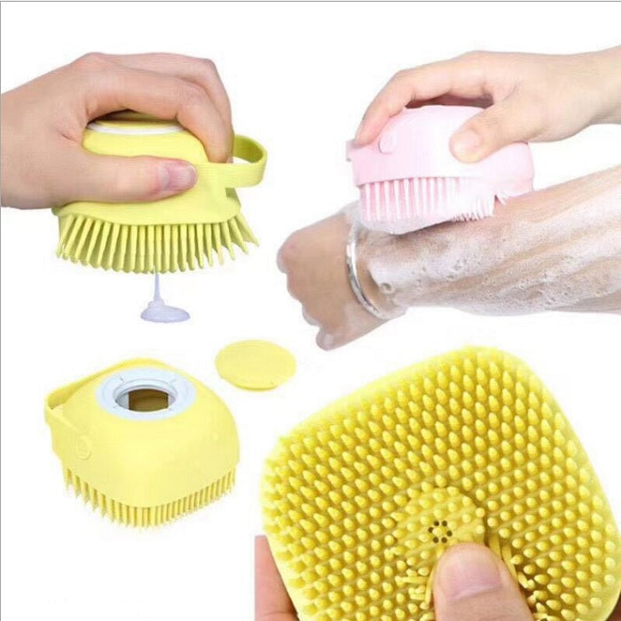 Soft Silicone Bath Massage Brush (Random Color)