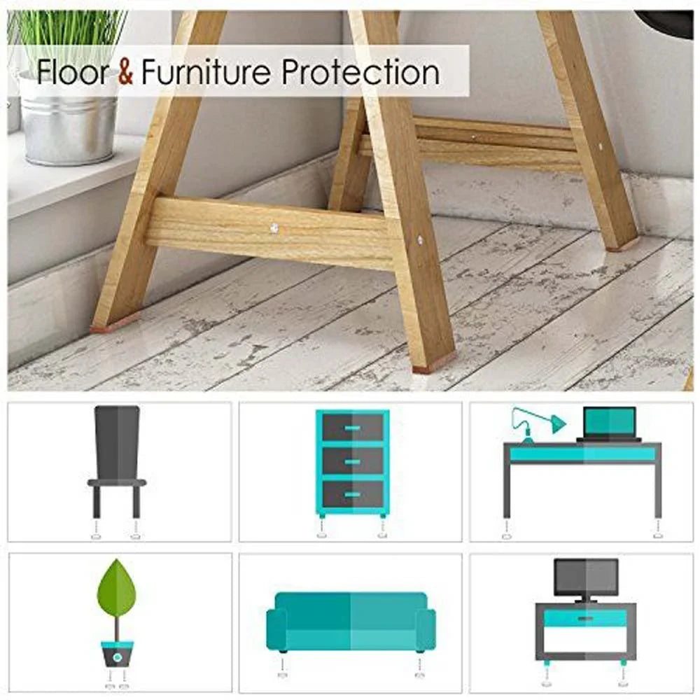 48 pcs Felt Pads, Anti Scratch Felt Pads for Furniture Square, Floor Protector Noise Insulation Pad, Chair Leg Floor Protector