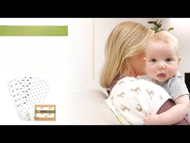 Cute Cartoon Print Baby Burp Towel (Random Print)