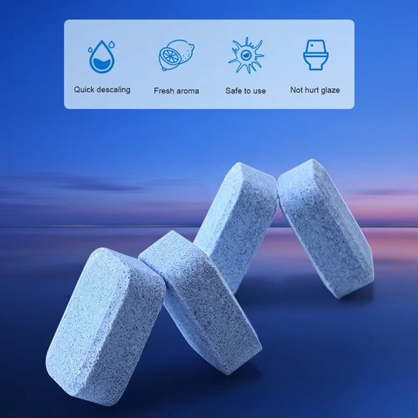 12pcs Home Toilet Cleaner Ball Powerful Automatic Flush Toilet Bowl Deodorizer For Bathroom Cleaning Effervescent Tablets