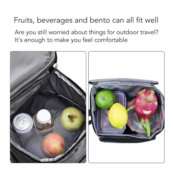 Insulated Backpack, Lightweight Soft Cooler Bag Leakproof Backpack Cooler for Men Women to Lunch Work Picnic Beach Camping Hiking Park Day Trips