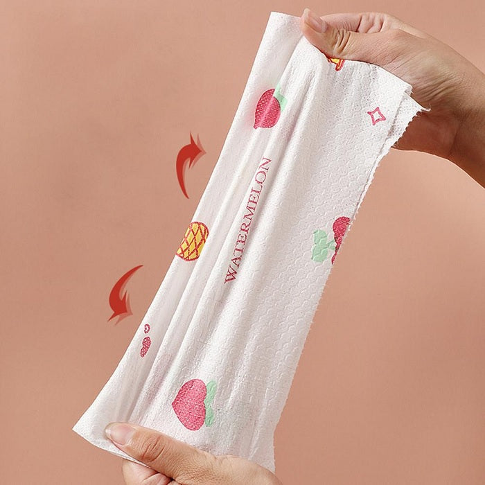40 Pulls Disposable Kitchen Cleaning Tissue Cloth Printed