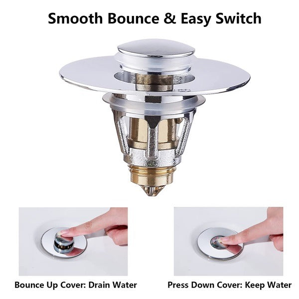 Stainless Steel Pop-Up Drain Filter