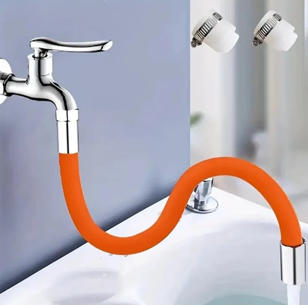 Faucet Extension Tube (45Cm), Universal Foaming Extension Tube 360°, Free Bending Faucet Lengthening Extender, Adjustable Sink Drain Extension,Tube Bathroom Faucet Extender