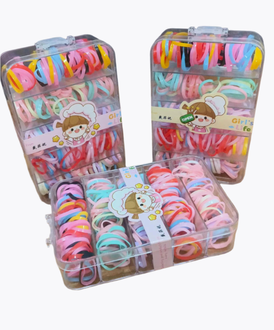 Pastel Color Rubber Bands for Kids