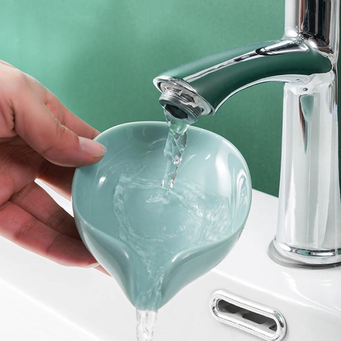 Suction Drain Soap Tray, Soap Holder Stand Self Draining Soap Dish Holder Soap Box for Shower with Suction Cup for Bathroom, Kitchen, Bathtub, Wash basins - 2 Pcs