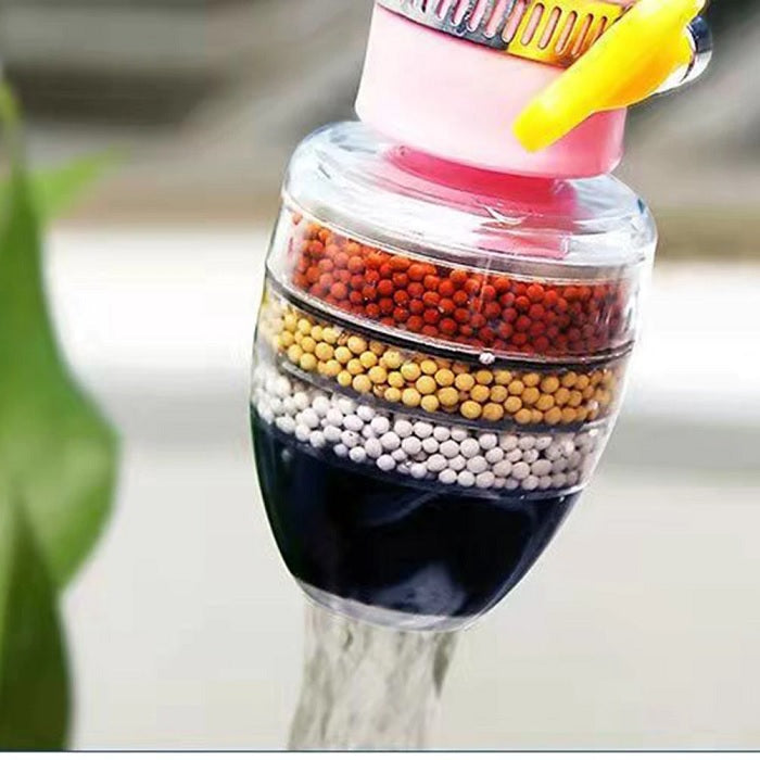 4 Layers Water Purifier Filter Faucet (Random Colour)