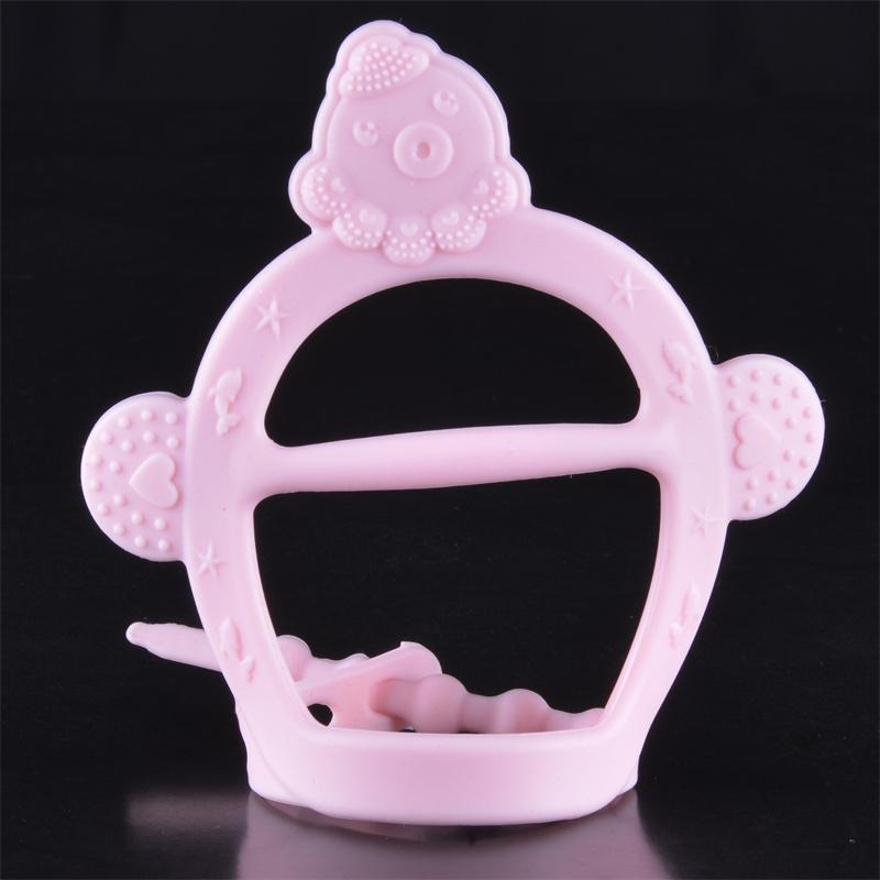 Baby Silicone Teething Toys Bracelet Teether for Girls Boys Chew Toys for Sensory Kids (1 Pcs)