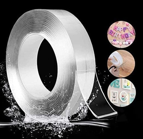 Ivy grip Tape Nano Double Sided Tape Heavy Duty Transparent Tape (Pack of 1)