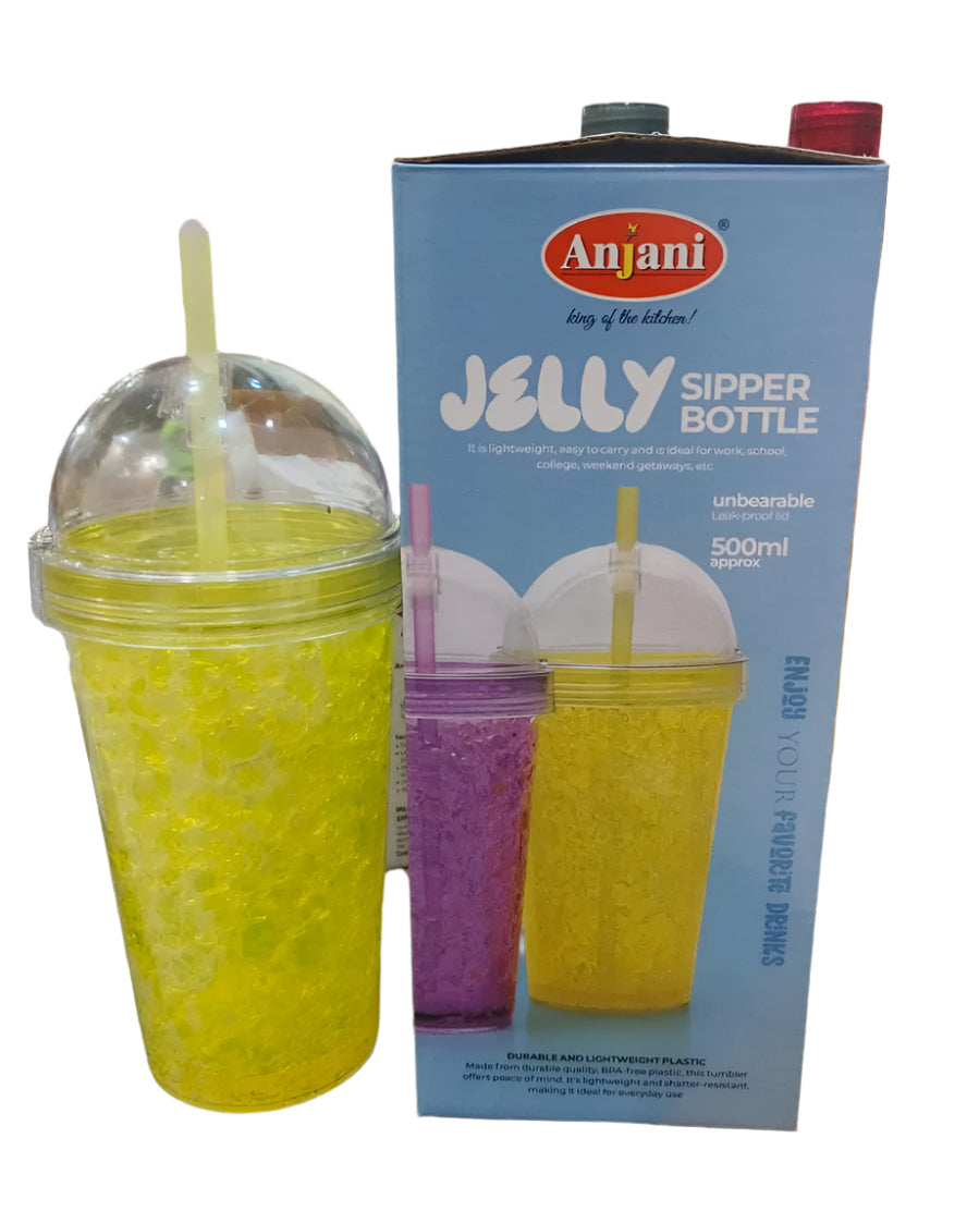 Anjani Jelly Sipper Bottle - 500 ml (Random color)