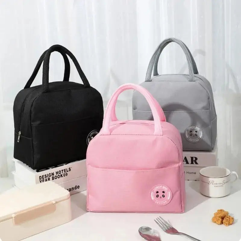 Portable Thermal Lunch Bag (Random Colour)