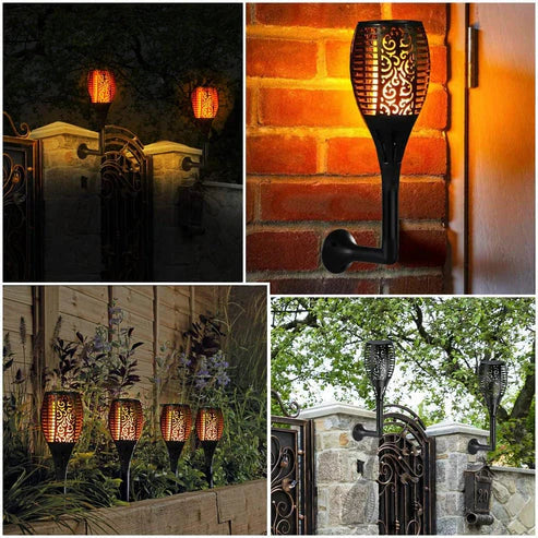 Solar Flame Light – Outdoor Waterproof Flickering Lamp for Garden & Party Decoration