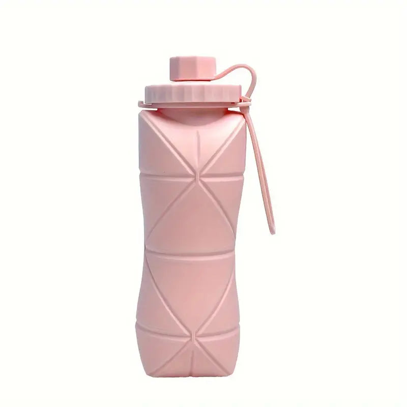 Portable Silicone Water Bottle – 600ML Leak-Proof & Space-Saving Design (random color)