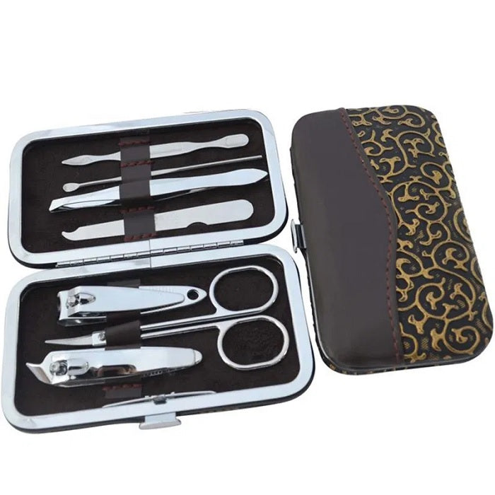 7 Pcs Stainless Steel Nail Tools (Random Prints)