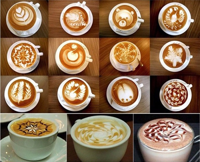16 Pcs Coffee Stencil